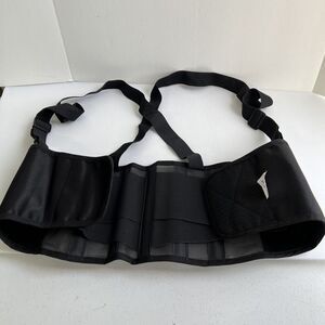 DJ Orthopedics Procare 79-89145 Medium Industrial Back Support Suspenders BLACK